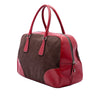 Prada Cinghiale Trimmed Canvas Canapa Bauletto Bag Secondhand