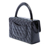 Chanel Medium CC Quilted Patent Rectangular Kelly Top Handle Bag Secondhand