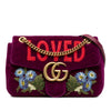 Gucci Large GG Marmont Embroidered Matelasse Velvet Loved Flap Crossbody Secondhand