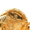 Chanel CC Gold Plated Round Clip On Earrings Secondhand