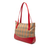 Secondhand Burberry Haymarket Check Canvas Tote