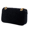 Gucci Medium GG Marmont Matelasse Velvet Crystal Embellished Shoulder Bag Secondhand