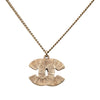 Secondhand Chanel CC Gold Plated Enamel Pendant Necklace