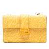 Fendi Sarah Coleman Small Glazed Fabric FF Vertigo Convertible Baguette Pouch Secondhand