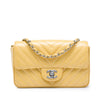 Chanel Mini Rectangular Classic Chevron Patent Single Flap Secondhand