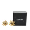 Secondhand Chanel Gold Plated CC Sun Clip on Earrings