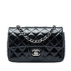 Chanel Mini Rectangular Classic Patent Single Flap Secondhand