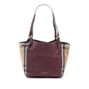 Secondhand Burberry Small Leather and House Check Canvas Canterbury Tote