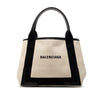 Balenciaga Canvas Navy Cabas Tote S Secondhand