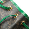 Celine Small Triomphe Coated Canvas Drawstring Bucket Bag Secondhand