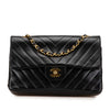 Secondhand Chanel Medium Classic Chevron Lambskin Double Flap