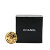 Secondhand Chanel Gold Plated CC Round Brooch