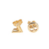 Secondhand Louis Vuitton Gold Plated Crazy in Lock and Essential V Push Back Earrings