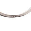Hermès Palladium Plated Leather Kelly Cadena Lock Bangle Bracelet Secondhand