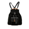 Secondhand Gucci Suede Bamboo Drawstring Backpack