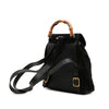 Secondhand Gucci Suede Bamboo Drawstring Backpack