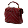 Saint Laurent Medium Calfskin and Suede Chevron Monogram College Satchel Secondhand