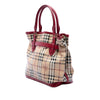 Burberry Haymarket Check Coated Canvas Golderton Satchel Secondhand