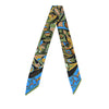 Hermès Folklore Silk Twilly Scarf Secondhand