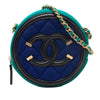 Chanel Tricolor Jersey CC Filigree Round Crossbody Secondhand