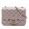 Chanel Mini Square Classic Metallic Lambskin Single Flap Secondhand