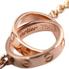 Cartier 18K Rose Gold Love Interlocking Necklace Secondhand