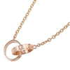 Cartier 18K Rose Gold Love Interlocking Necklace Secondhand