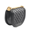 Chanel Small Quilted Lambskin Boy Messenger Bag Secondhand