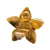 Chanel Gold Plated CC Flower Clip On Earrings Secondhand
