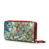 Gucci GG Supreme Blooms Zip Around Continental Wallet Secondhand