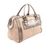 Chloé Canvas Metallic Logo Boston Bag Secondhand
