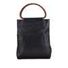 Chanel CC Caviar Wood Top Handle Tote Secondhand