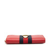 Gucci Calfskin Sylvie Zip Around Wallet Secondhand