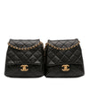 Chanel CC Quilted Lambskin Side Packs Crossbody Secondhand