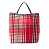 Secondhand Burberry House Check Canvas Tote