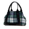 Secondhand Balenciaga Plaid Wool Navy Cabas S