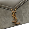 Saint Laurent Suede and Calfskin Monogram Cassandra Clasp Bag Secondhand