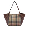Secondhand Burberry Small Haymarket Check Canvas and Leather Canterbury Tote