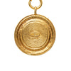 Chanel Gold Plated Rue Cambon Medallion Pendant Necklace Secondhand