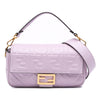 Fendi Zucca Embossed Leather Baguette Satchel Secondhand
