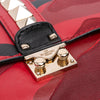 Valentino Medium Nappa and Canvas Camouflage Rockstud Glam Lock Crossbody Secondhand