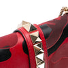 Valentino Medium Nappa and Canvas Camouflage Rockstud Glam Lock Crossbody Secondhand