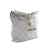 Chanel Small Quilted Shiny Calfskin Chain 22 Handbag Secondhand