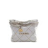 Chanel Small Quilted Shiny Calfskin Chain 22 Handbag Secondhand
