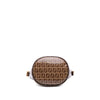 Fendi Zucchino Crystal Double Flap Bucket Bag Secondhand