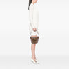 Fendi Zucchino Crystal Double Flap Bucket Bag Secondhand
