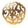 Chanel CC Gold Plated Filigree Brooch Secondhand