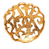 Chanel CC Gold Plated Filigree Brooch Secondhand