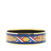 Hermès Wide French Flag Enamel Bangle 65 Secondhand