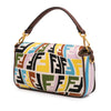 Fendi Sarah Coleman Zucca Embroidered Canvas Fish Eye Vertigo Baguette Satchel Secondhand